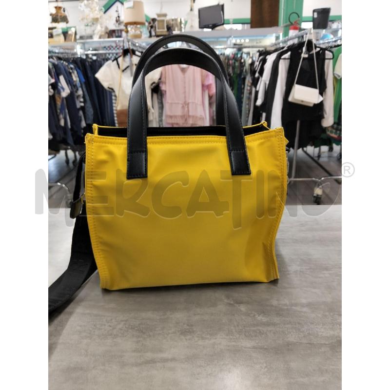 BORSA REBELLE GIALLA NERA ACETATA | Mercatino dell'Usato Roma portonaccio 4