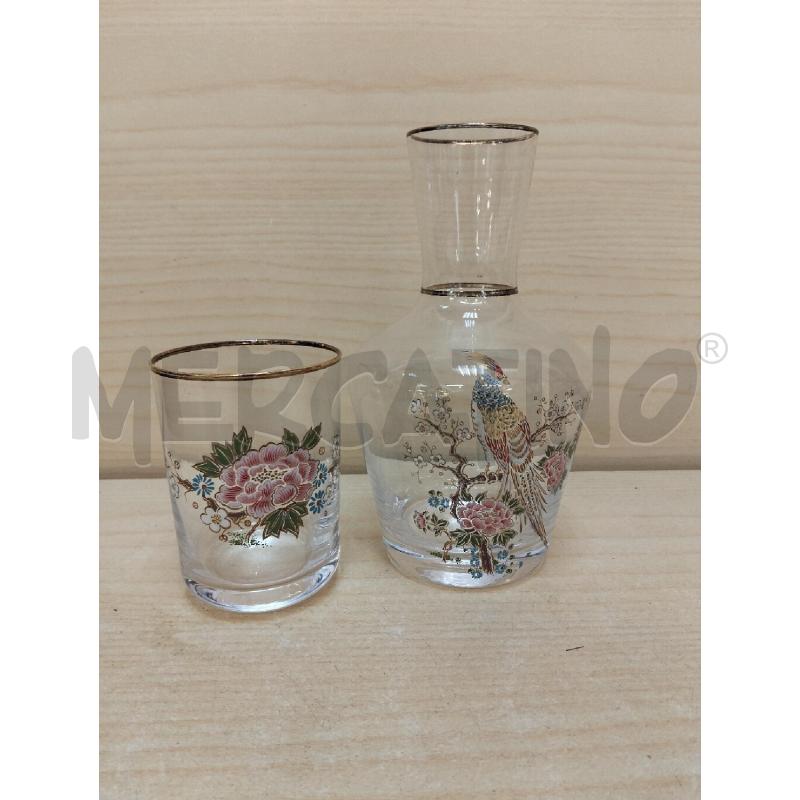 BOTTIGLIA C/BICCHIERE DA NOTTE | Mercatino dell'Usato Roma portonaccio 1