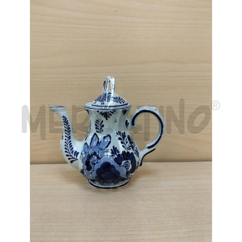 CAFFETTIERA DELFT PORCELLANA BLU/BIA | Mercatino dell'Usato Roma portonaccio 1