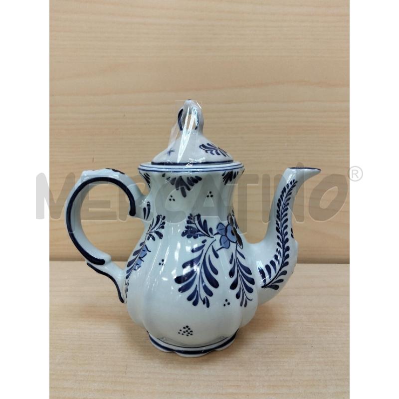 CAFFETTIERA DELFT PORCELLANA BLU/BIA | Mercatino dell'Usato Roma portonaccio 3