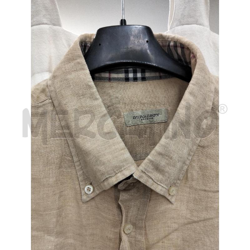 CAMICIA UOMO BURBERY BEIGE | Mercatino dell'Usato Roma portonaccio 1