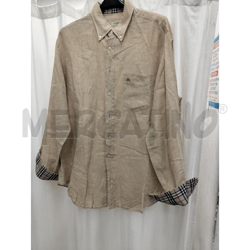 CAMICIA UOMO BURBERY BEIGE | Mercatino dell'Usato Roma portonaccio 4