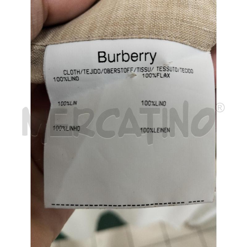 CAMICIA UOMO BURBERY BEIGE | Mercatino dell'Usato Roma portonaccio 5