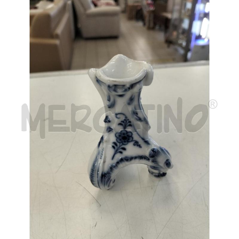 CANDELABRO PORCELLANA MEISSEN H 9,5 DIAMETRO 5 | Mercatino dell'Usato Roma portonaccio 1