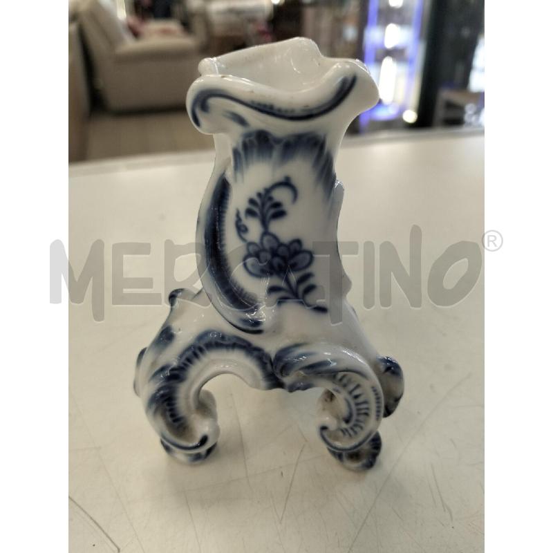 CANDELABRO PORCELLANA MEISSEN H 9,5 DIAMETRO 5 | Mercatino dell'Usato Roma portonaccio 2