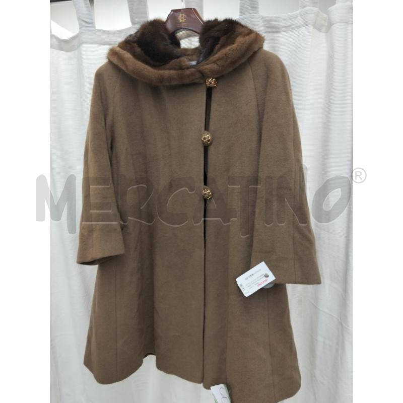 CAPPOTTO DONNA ANNA LINDER CN COLO VISONE | Mercatino dell'Usato Roma portonaccio 1