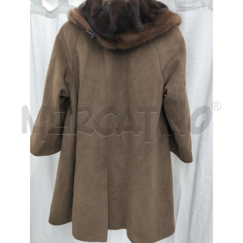 CAPPOTTO DONNA ANNA LINDER CN COLO VISONE | Mercatino dell'Usato Roma portonaccio 3