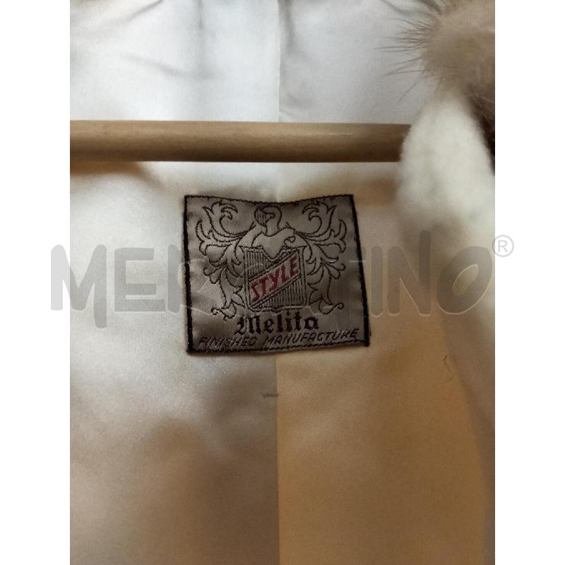 CAPPOTTO DONNA MELITA LANA E VISONE MIELE | Mercatino dell'Usato Roma portonaccio 2