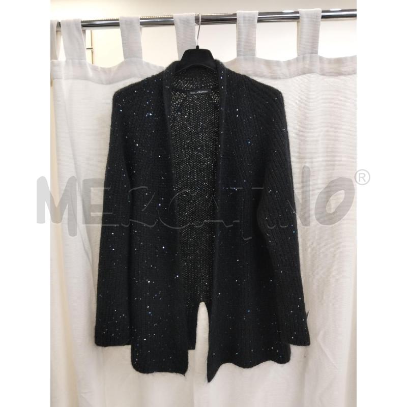 CARDIGAN DONNA MATTEINI NERO PAILETTES | Mercatino dell'Usato Roma portonaccio 1