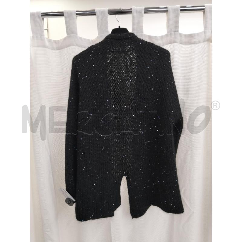 CARDIGAN DONNA MATTEINI NERO PAILETTES | Mercatino dell'Usato Roma portonaccio 2