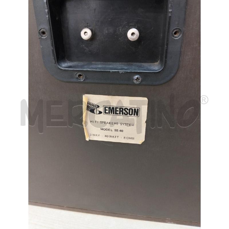 CASSE ACUSTICHE EMERSON MODEL SS40 | Mercatino dell'Usato Roma portonaccio 4