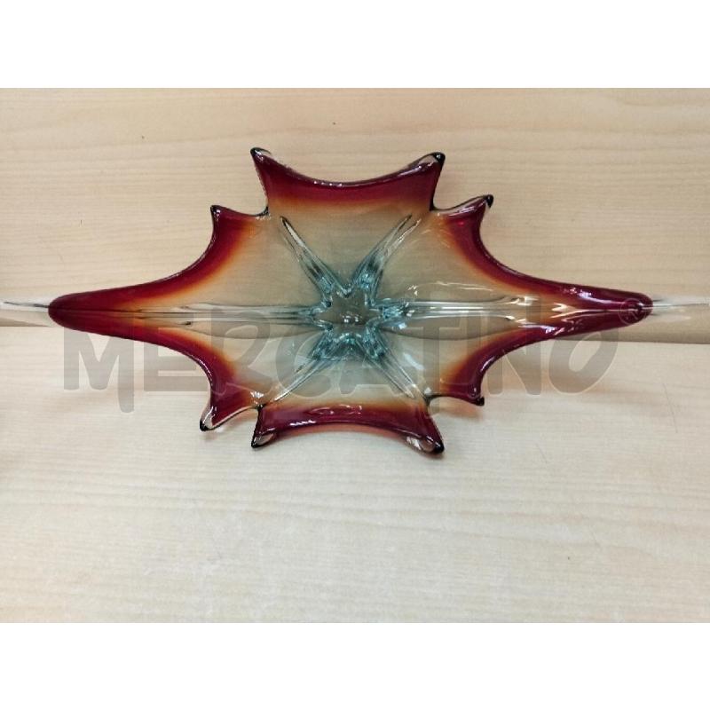 CENTROTAVOLA MURANO ROSSO E AZZURRO | Mercatino dell'Usato Roma portonaccio 2