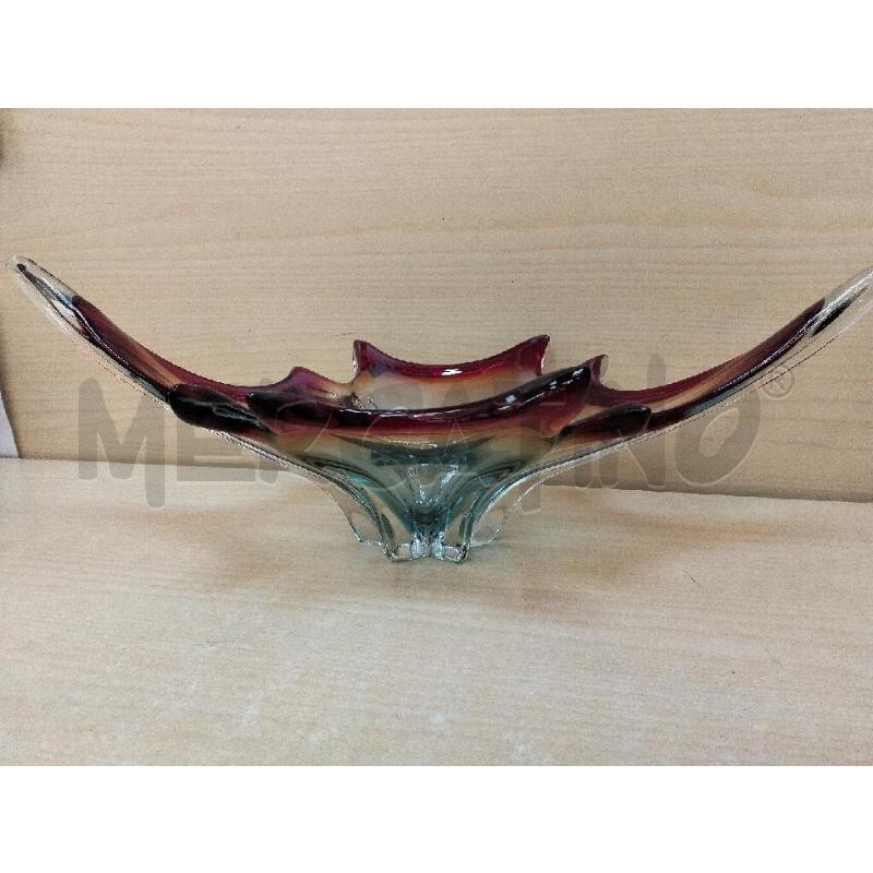 CENTROTAVOLA MURANO ROSSO E AZZURRO | Mercatino dell'Usato Roma portonaccio 3