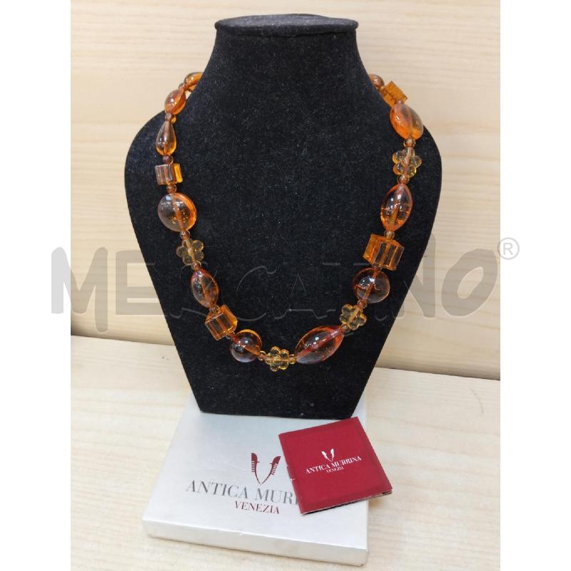 COLLANA ANTICA MURRINA GIALLA | Mercatino dell'Usato Roma portonaccio 1