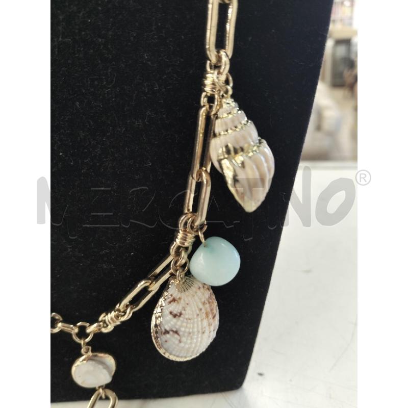 COLLANA DORATA CN CONCHIGLIE  | Mercatino dell'Usato Roma portonaccio 2