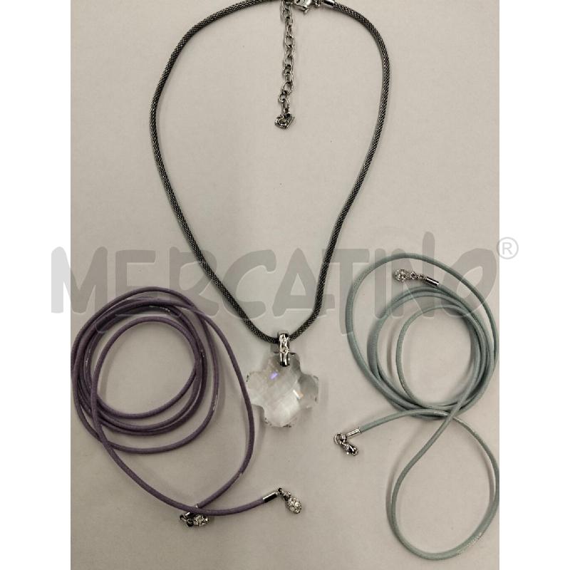 COLLANA SWAROVSKI CROCE CN FILO | Mercatino dell'Usato Roma portonaccio 3
