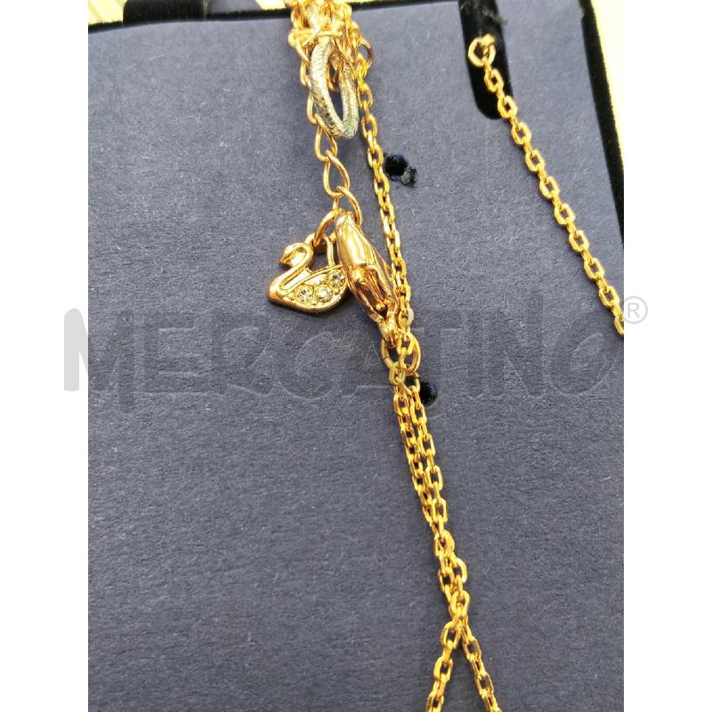 COLLANA SWAROVSKI DORATO | Mercatino dell'Usato Roma portonaccio 2
