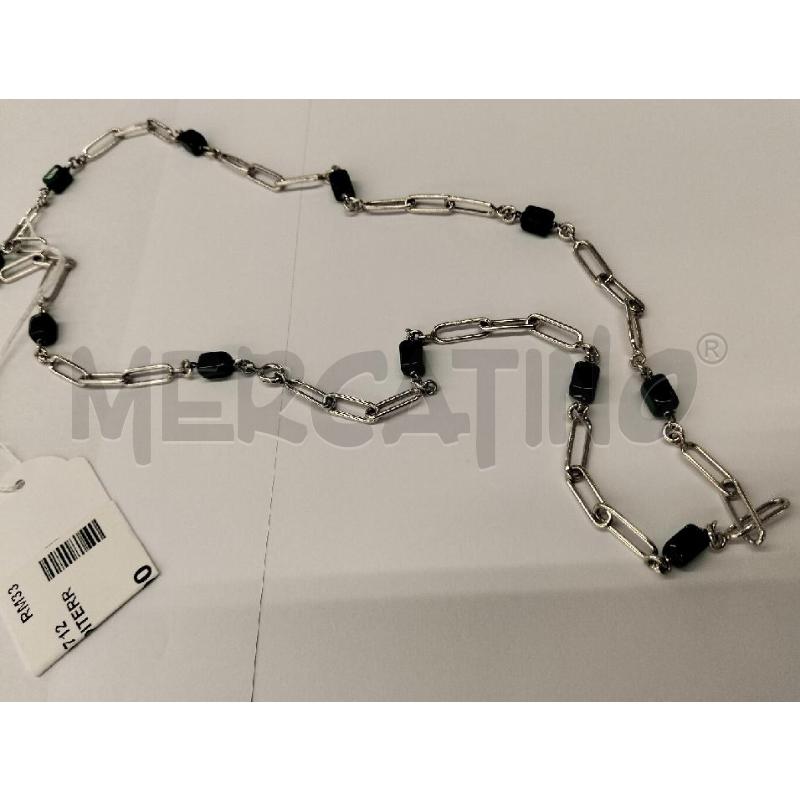 COLLANA  ARG MEDITERRANEO CN VERDE | Mercatino dell'Usato Roma portonaccio 1