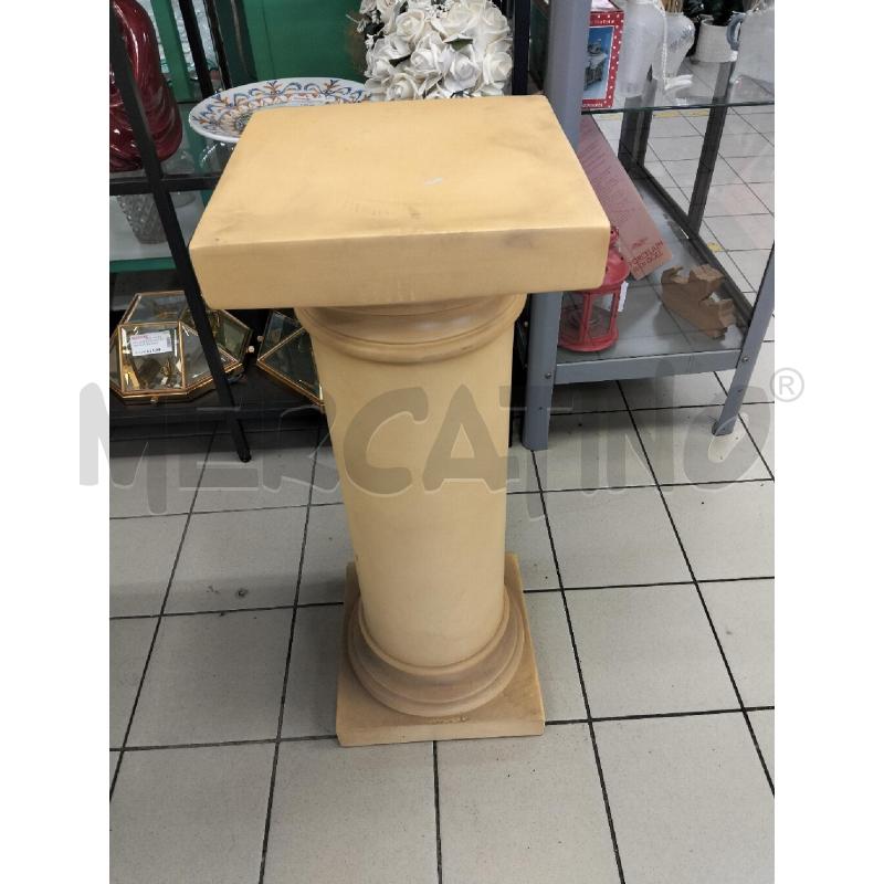 COLONNINA CERAMICA GIALLO CHIARO | Mercatino dell'Usato Roma portonaccio 1