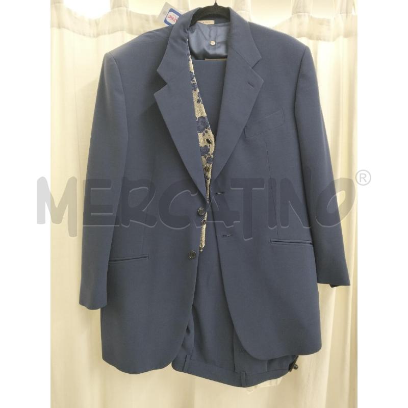 COMPLETO DONNA CARLO PIGNATELLI BLU CN FIORI  | Mercatino dell'Usato Roma portonaccio 1