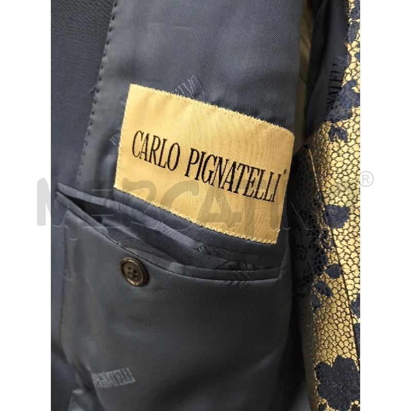COMPLETO DONNA CARLO PIGNATELLI BLU CN FIORI  | Mercatino dell'Usato Roma portonaccio 3