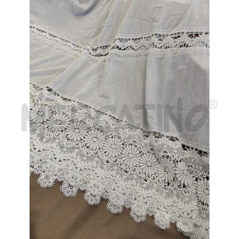 COPPIA TENDE C PIZZO BIANCO | Mercatino dell'Usato Roma portonaccio 2
