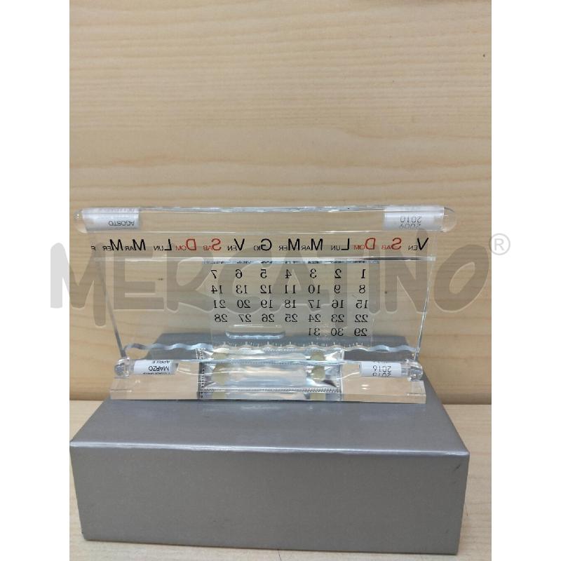 DATARIO DA SCRIVANIA IN PLEXIGLASS | Mercatino dell'Usato Roma portonaccio 2