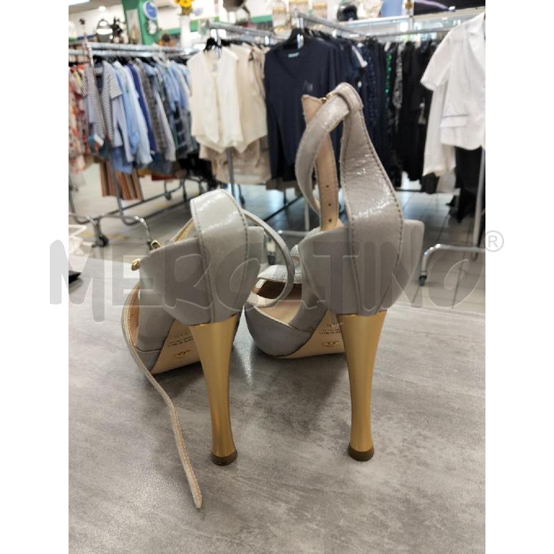 DECOLLETE ARGENTATE EMPORIO ARMANI TACCO DORATO | Mercatino dell'Usato Roma portonaccio 3