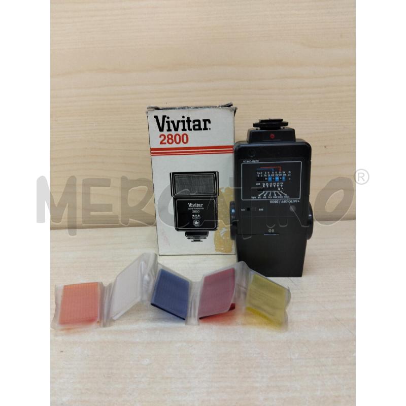 FLASH VIVITAR 2800 CON FILTRINI DI RICAMBIO  | Mercatino dell'Usato Roma portonaccio 1