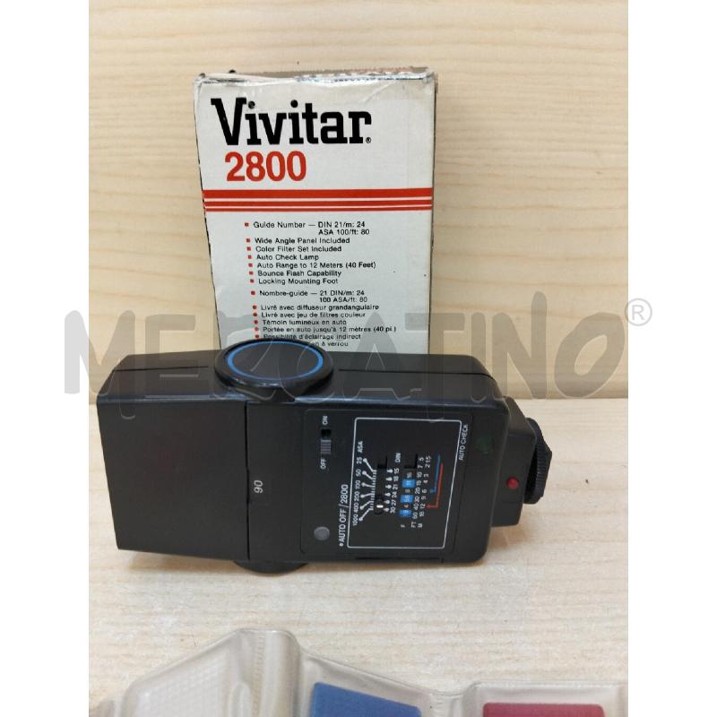 FLASH VIVITAR 2800 CON FILTRINI DI RICAMBIO  | Mercatino dell'Usato Roma portonaccio 3