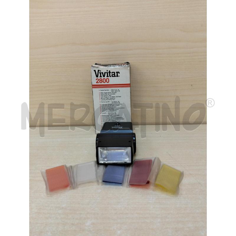 FLASH VIVITAR 2800 CON FILTRINI DI RICAMBIO  | Mercatino dell'Usato Roma portonaccio 4