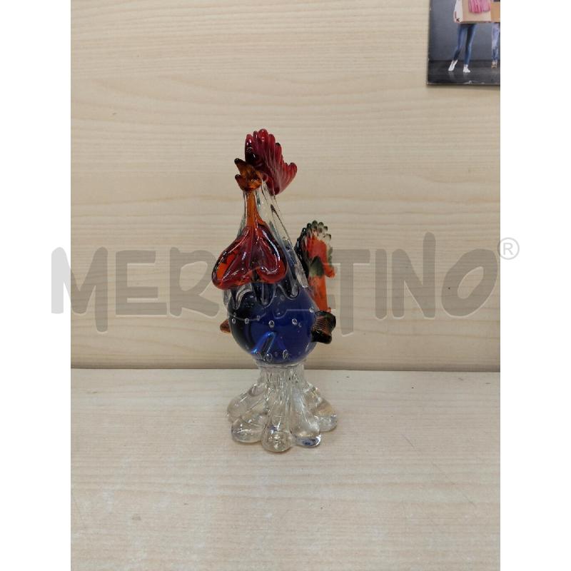 GALLO VETRO ROSSO BLU | Mercatino dell'Usato Roma portonaccio 1
