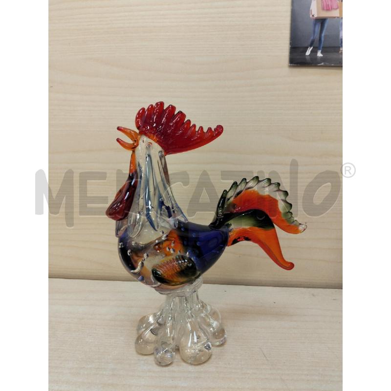 GALLO VETRO ROSSO BLU | Mercatino dell'Usato Roma portonaccio 2