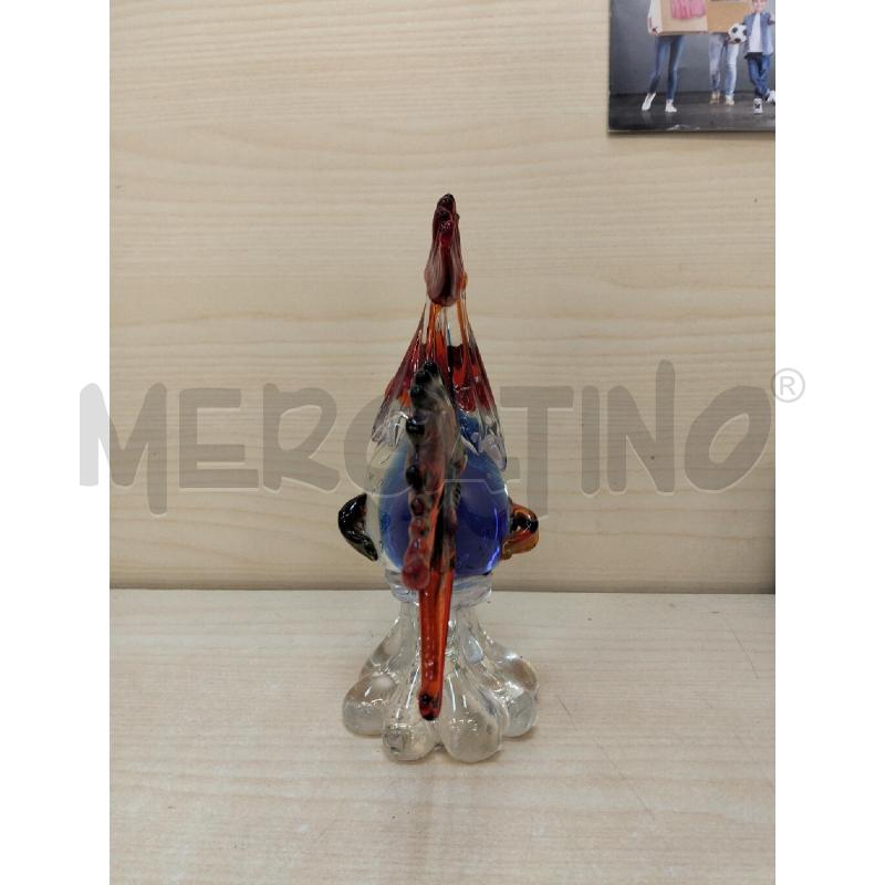 GALLO VETRO ROSSO BLU | Mercatino dell'Usato Roma portonaccio 3
