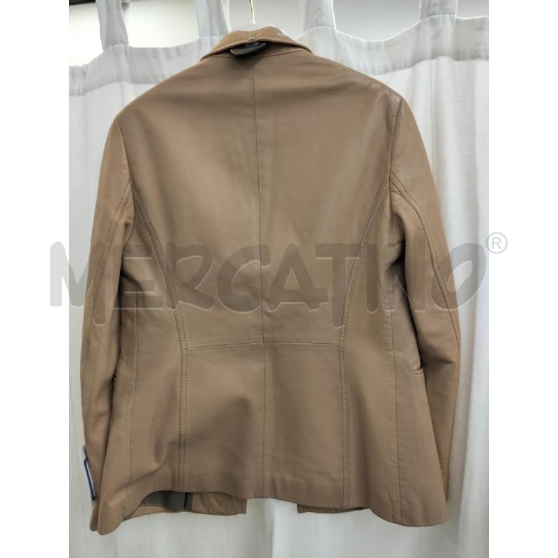 GIACCA DONNA ESCADA BEIGE PELLE AGNELLO DA RIV | Mercatino dell'Usato Roma portonaccio 3
