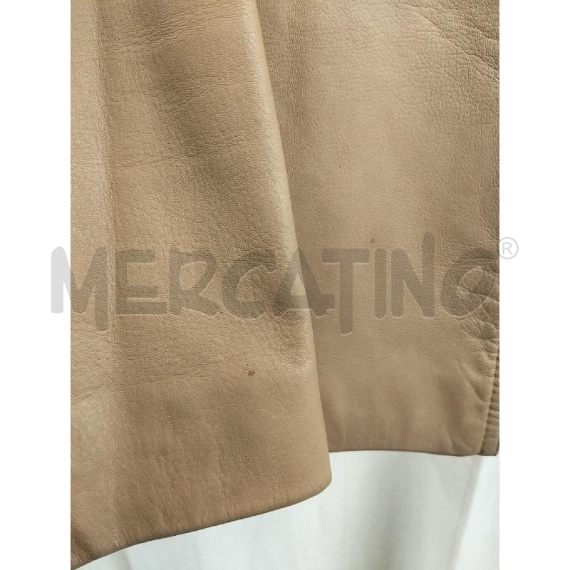 GIACCA DONNA ESCADA BEIGE PELLE AGNELLO DA RIV | Mercatino dell'Usato Roma portonaccio 4