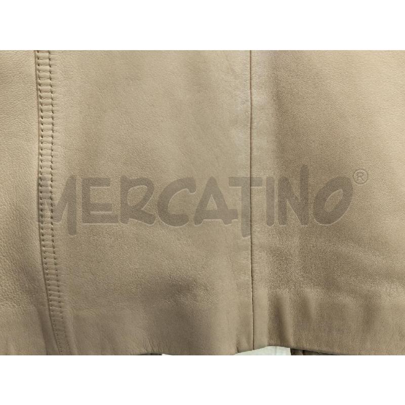 GIACCA DONNA ESCADA BEIGE PELLE AGNELLO DA RIV | Mercatino dell'Usato Roma portonaccio 5
