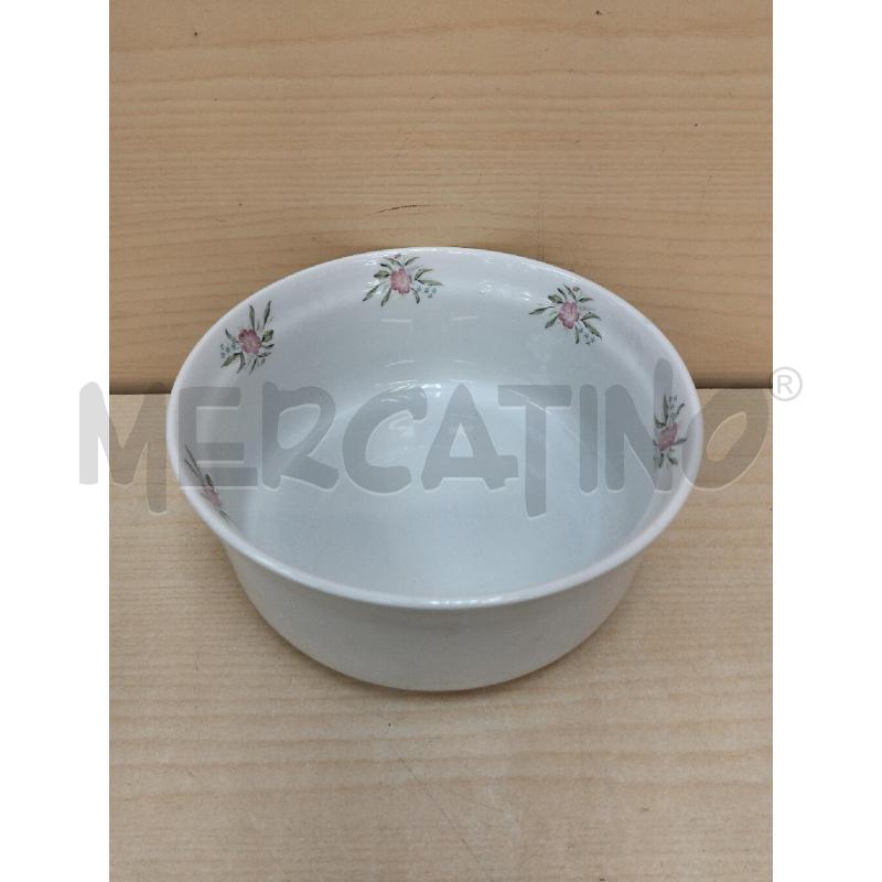 INSALATIERA GINORI PORCELLANA FIORI ROSA | Mercatino dell'Usato Roma portonaccio 1