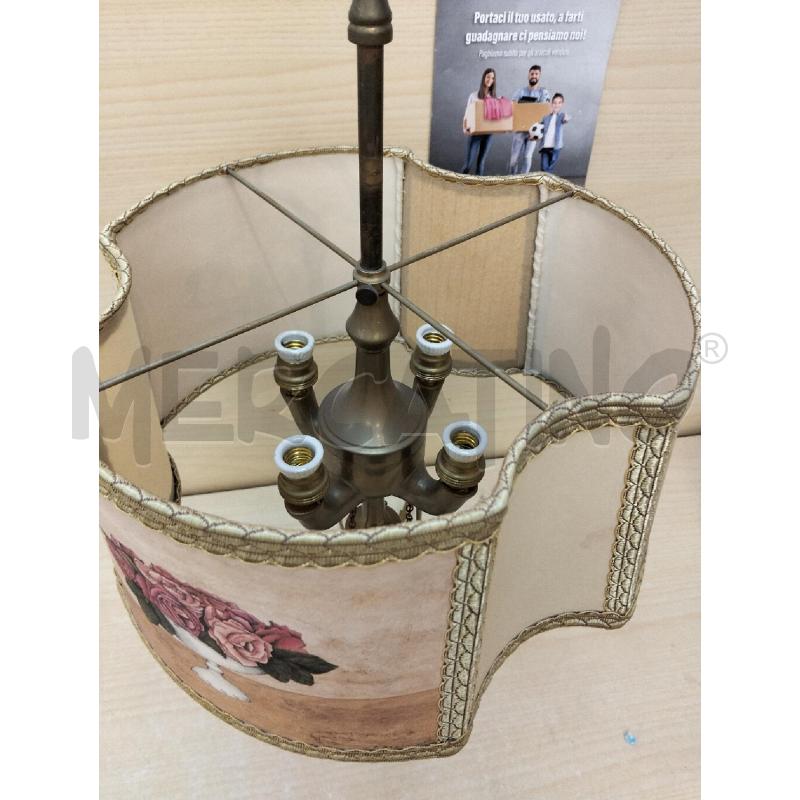 LAMPADA OTTONE FIORENTINA C PENDENTI CAPPELLO FIORI | Mercatino dell'Usato Roma portonaccio 3