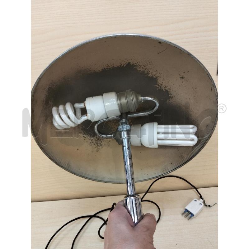 LAMPADA TAVOLO ANTICA CROMATA ANNI 50 | Mercatino dell'Usato Roma portonaccio 2