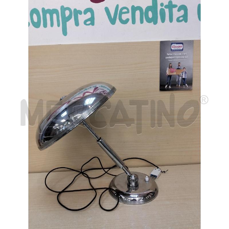 LAMPADA TAVOLO ANTICA CROMATA ANNI 50 | Mercatino dell'Usato Roma portonaccio 3