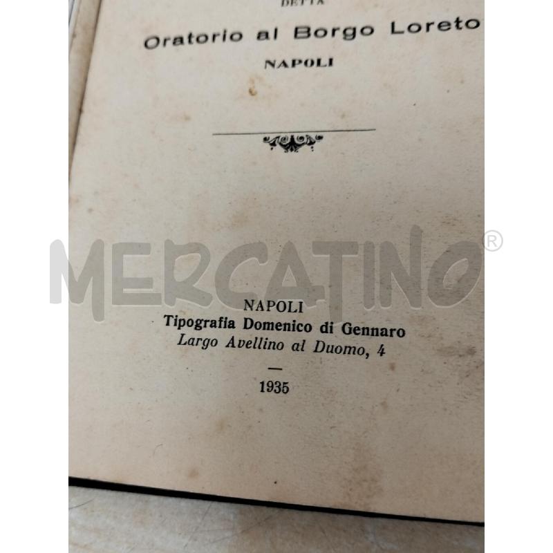 LIBRETTO DELL'MMACOLATA CONCEZIONE 1935 | Mercatino dell'Usato Roma portonaccio 3