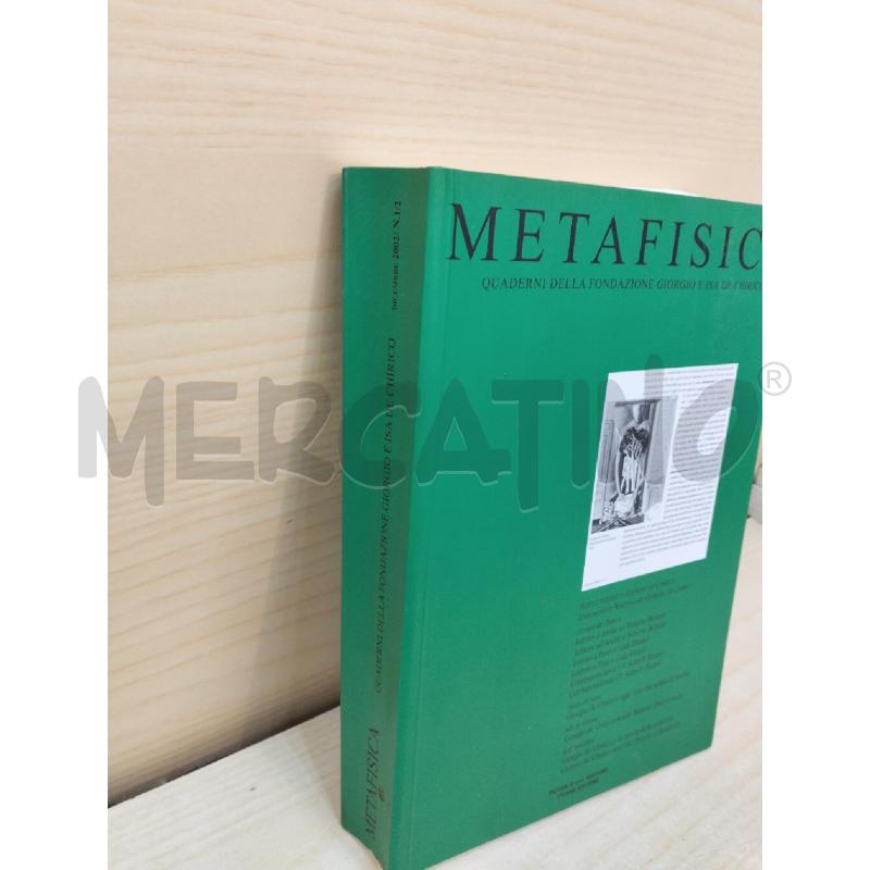 LIBRIO GIORGIO DE CHIRICO METAFISICA | Mercatino dell'Usato Roma portonaccio 2