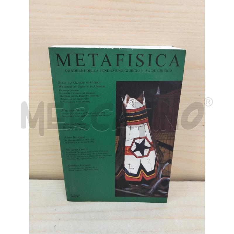 LIBRO GIORGIO DE CHIRICO METAFISICA | Mercatino dell'Usato Roma portonaccio 1