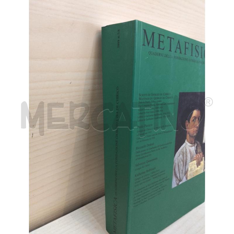 LIBRO GIORGIO DE CHIRICO METAFISICA | Mercatino dell'Usato Roma portonaccio 2