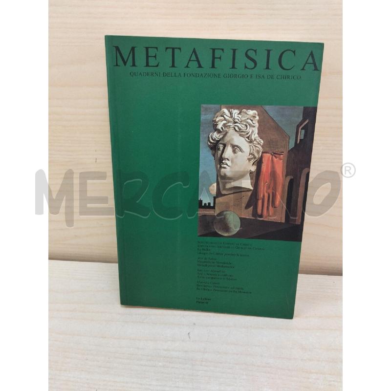 LIBRO GIORGIO DE CHIRICO METAFISICA | Mercatino dell'Usato Roma portonaccio 1