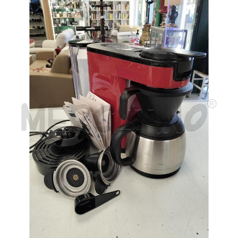 MACCHINA CAFFE' PHILIPS CAFFÈ AMERICANO+CAFFÈ MOKA CIALDE | Mercatino dell'Usato Roma portonaccio 1