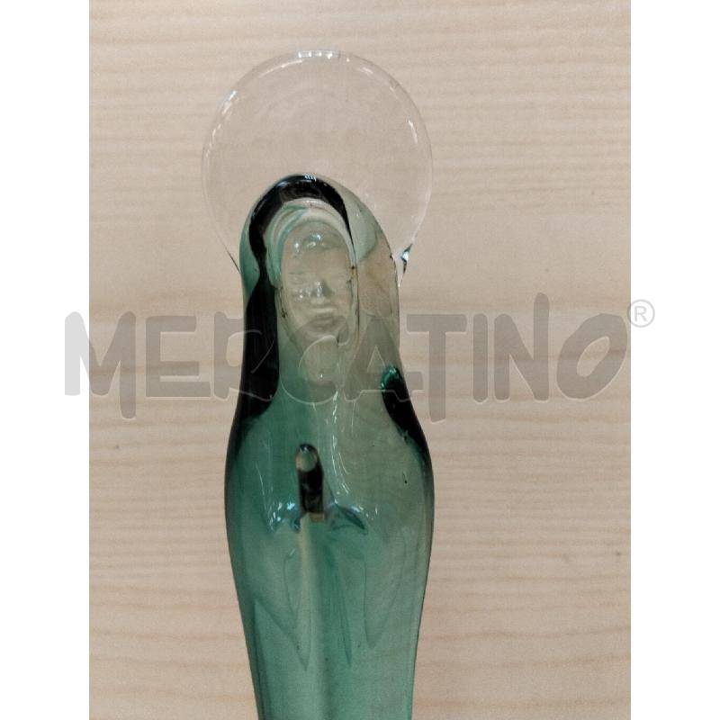 MADONNA IN VETRO DI MURANO VERDE | Mercatino dell'Usato Roma portonaccio 2