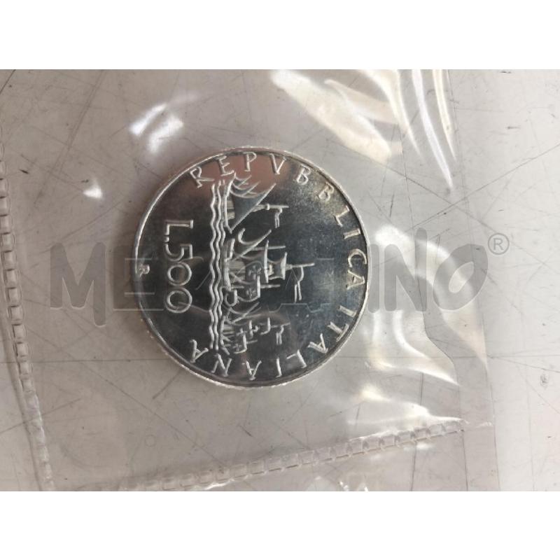 MONETA LIRE 500 ARGENTO CARAVELLE | Mercatino dell'Usato Roma portonaccio 2