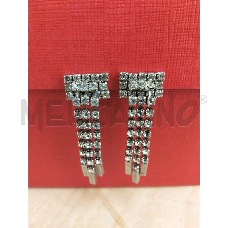 ORECCHINI CLIPS ACC PEND STRASS | Mercatino dell'Usato Roma portonaccio 1